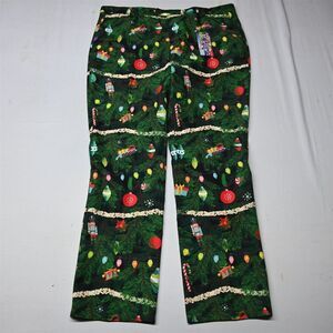 NEW Shinesty 44x36 Green Christmas Tree Ornament Lights X-Mas‎ Mens Pants